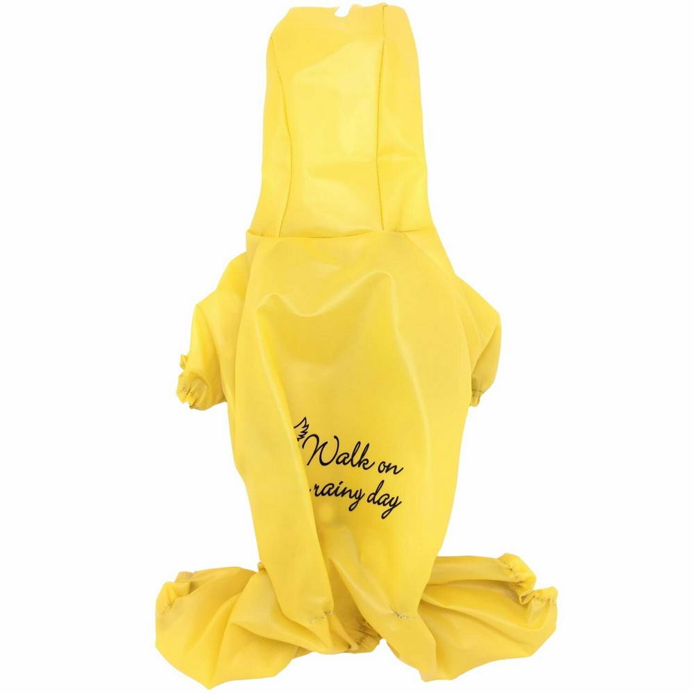 Dog Raincoat - Dog Clothing Walking in the Rain Yellow