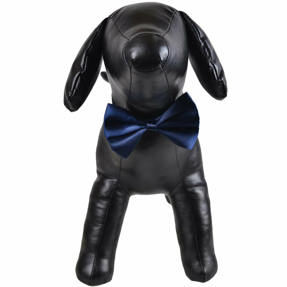 Navyblue bow tie for dogs as fast binder