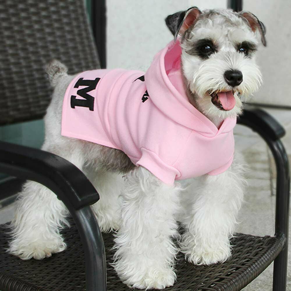 Sporty sweater for dogs in pink