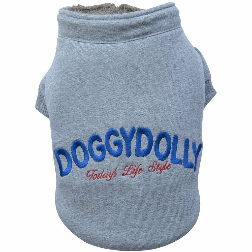 warm gray dog coat - from DoggyDolly Austria with best price guarantee
