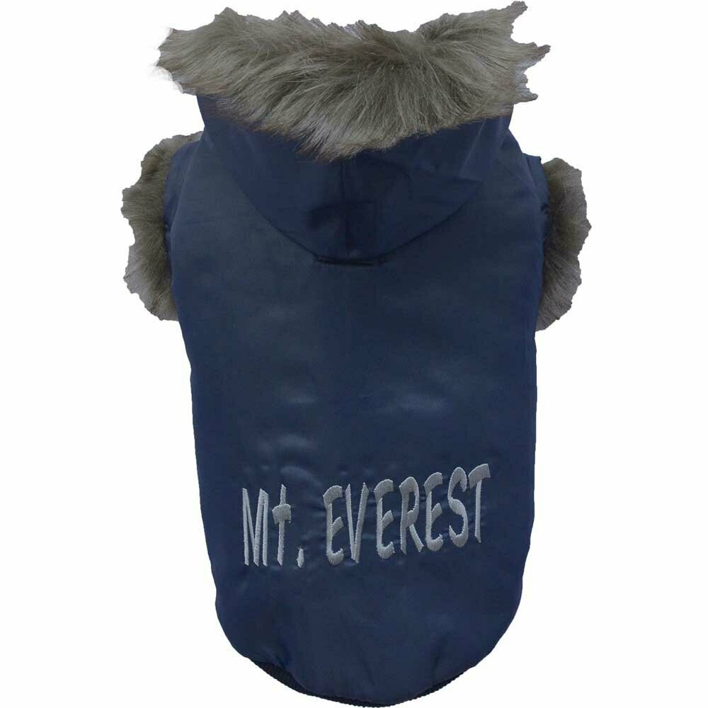 warm dog jacket of DoggyDolly W026 - blue dog anorak Mount Everest