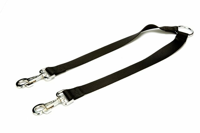 Super Premium leash splitter black 2 x 45 cm