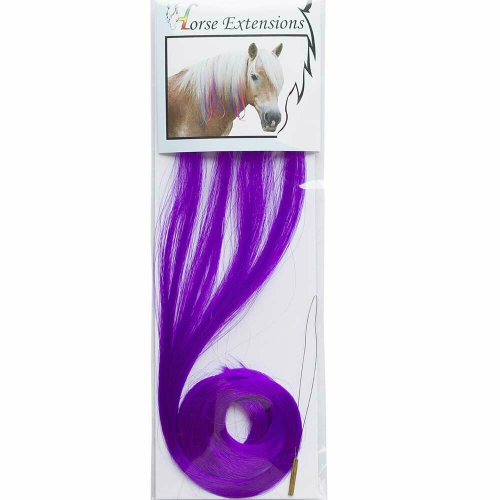 Accesssoires for horses - violet hair for horses - horse jewelry of modern hair of the mane of the horse and the horse tail - Hair extension