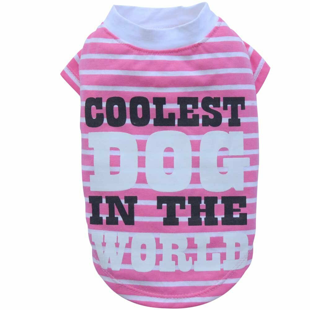 Coolest Pink Dog T-Shirt for Big Dogs