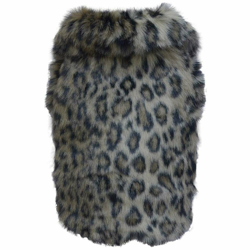 Art fur coat for dogs leopard of DoggyDolly W142