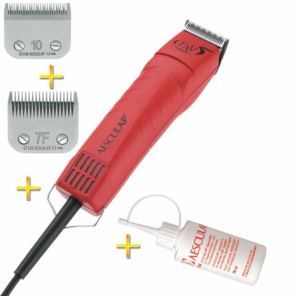 Aesculap GT105 pet clipper with 2 blades