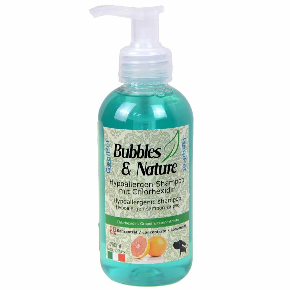 Bubbles & Nature dog shampoo hypoallergenic for allergic dogs