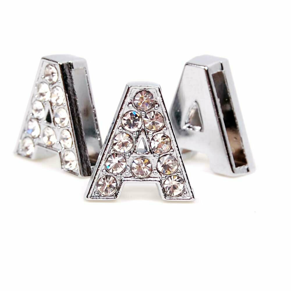 A rhinestone letter with 14 mm
