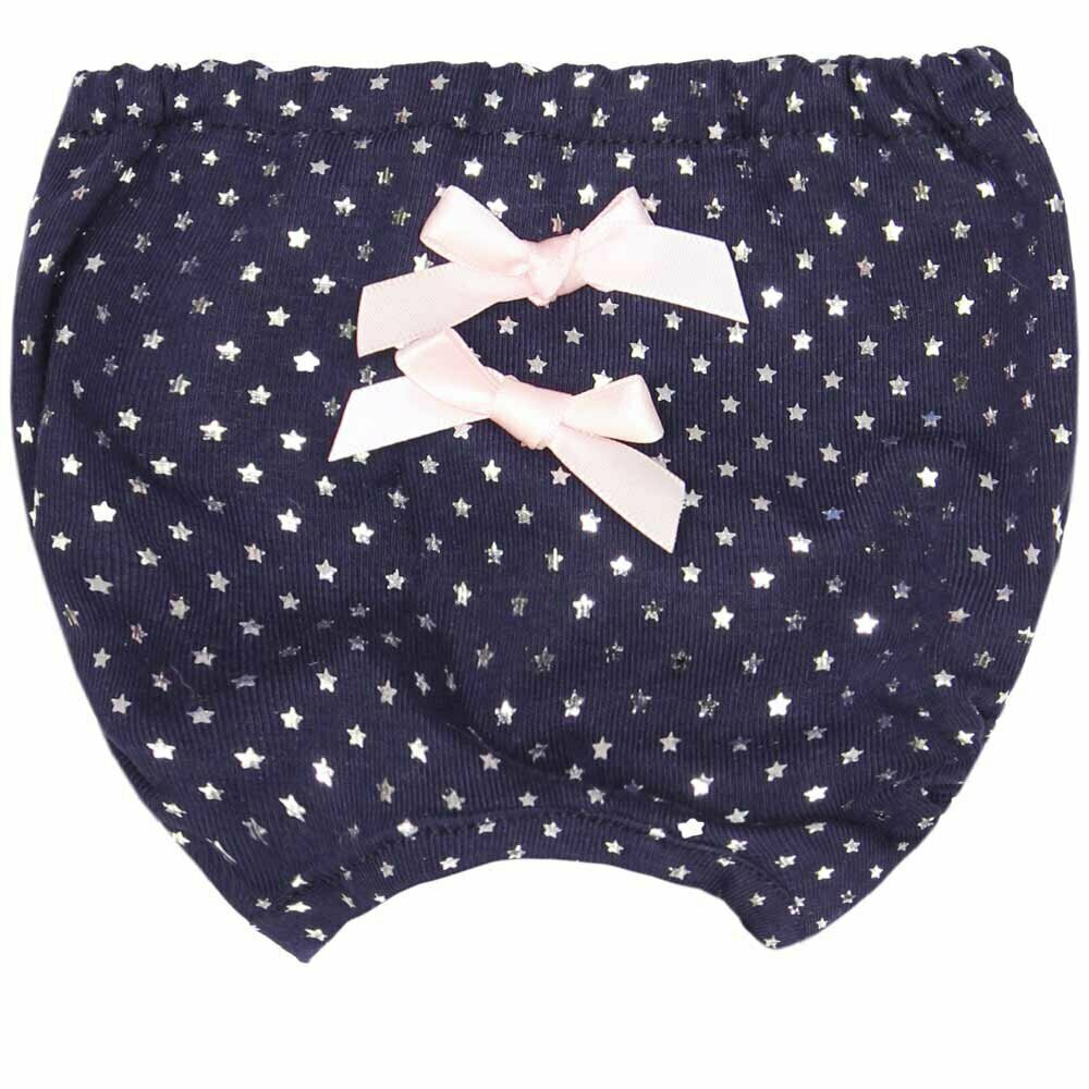 Sanitary panties for dogs Pink with stars and bows by GogiPet