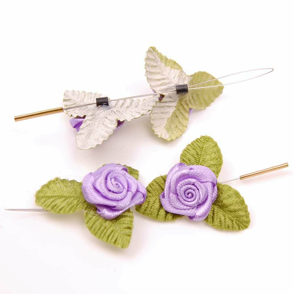 Flower hair accessories - purple rose