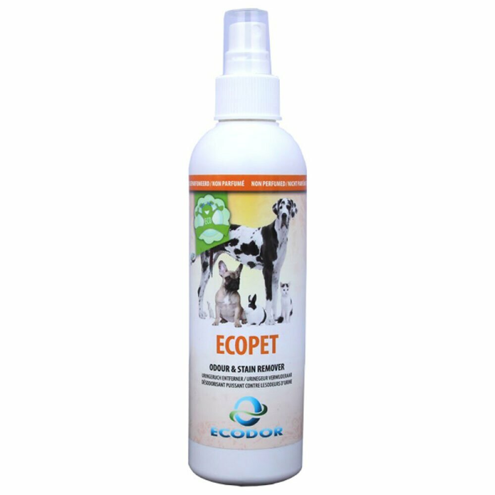 Ecodor EcoPet odour and stain remover - 250 ml spray bottle
