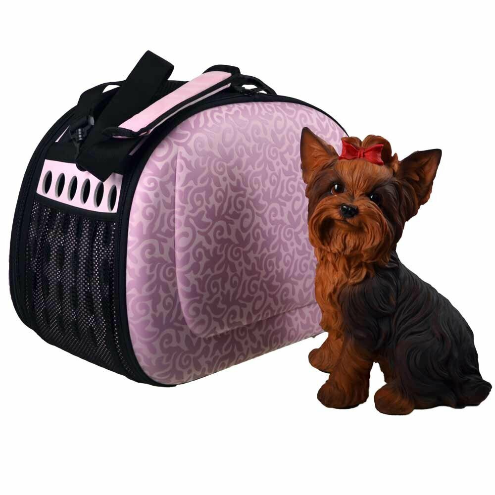 pet - Pink Collapsible Baroque carrier hardcase