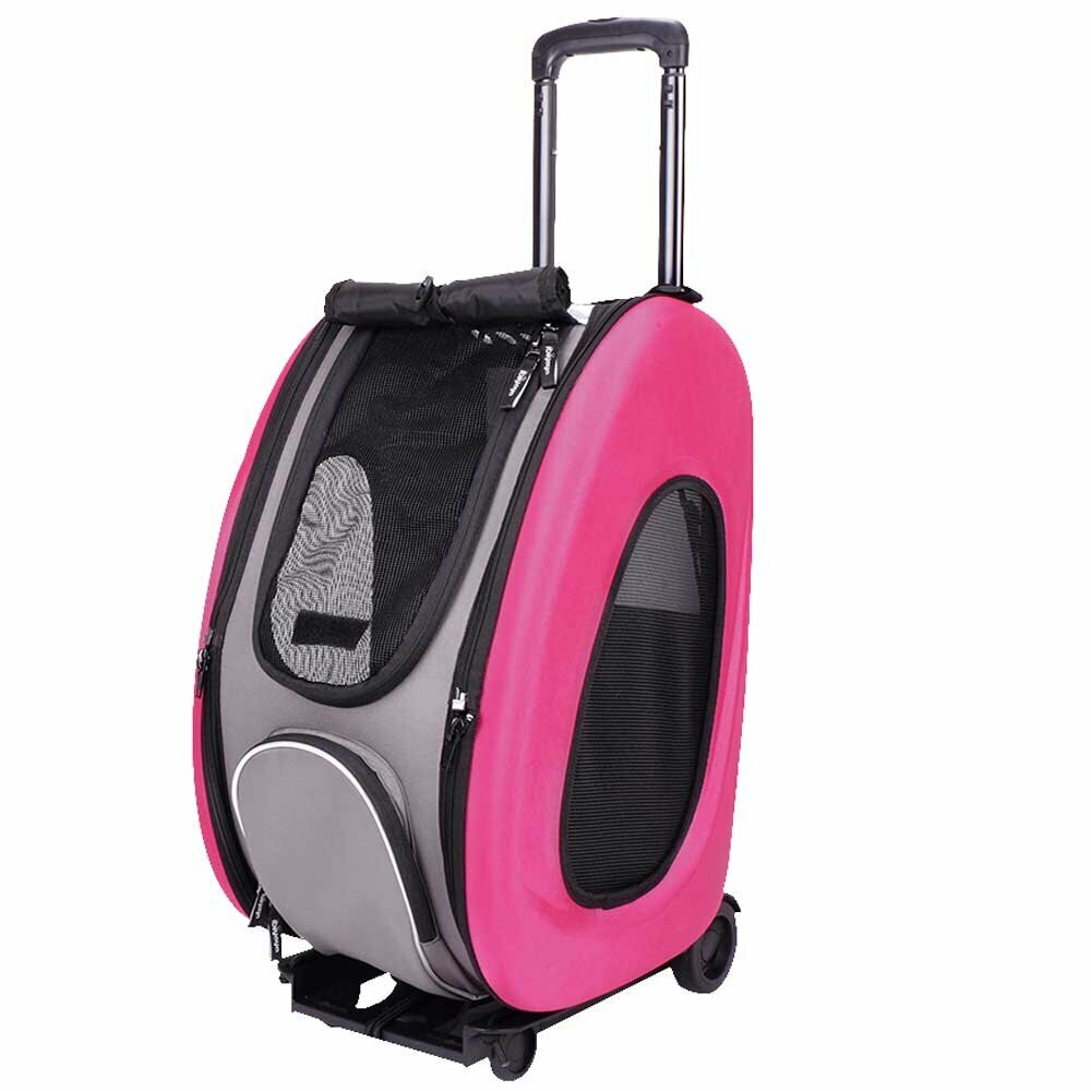 Pink dog trolley for pets