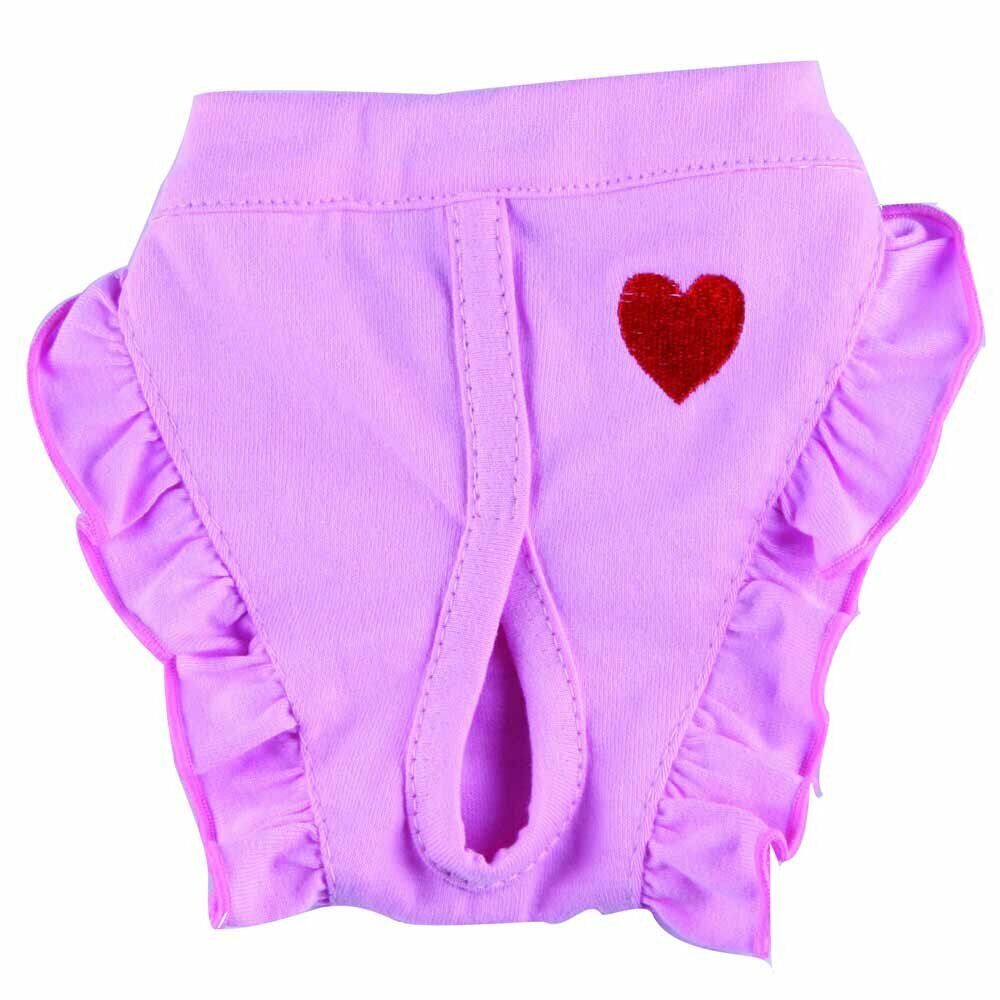Pink period panties for dogs