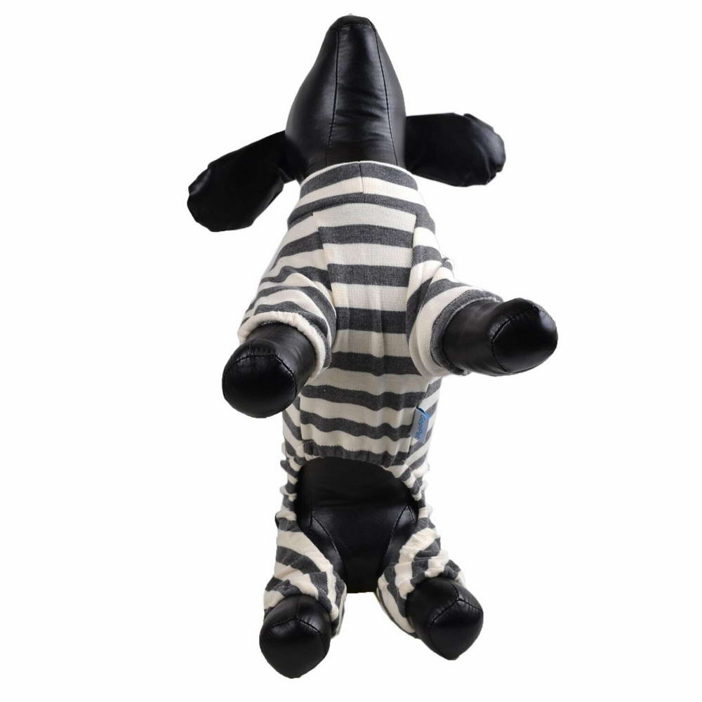 House suit for dogs grey striped