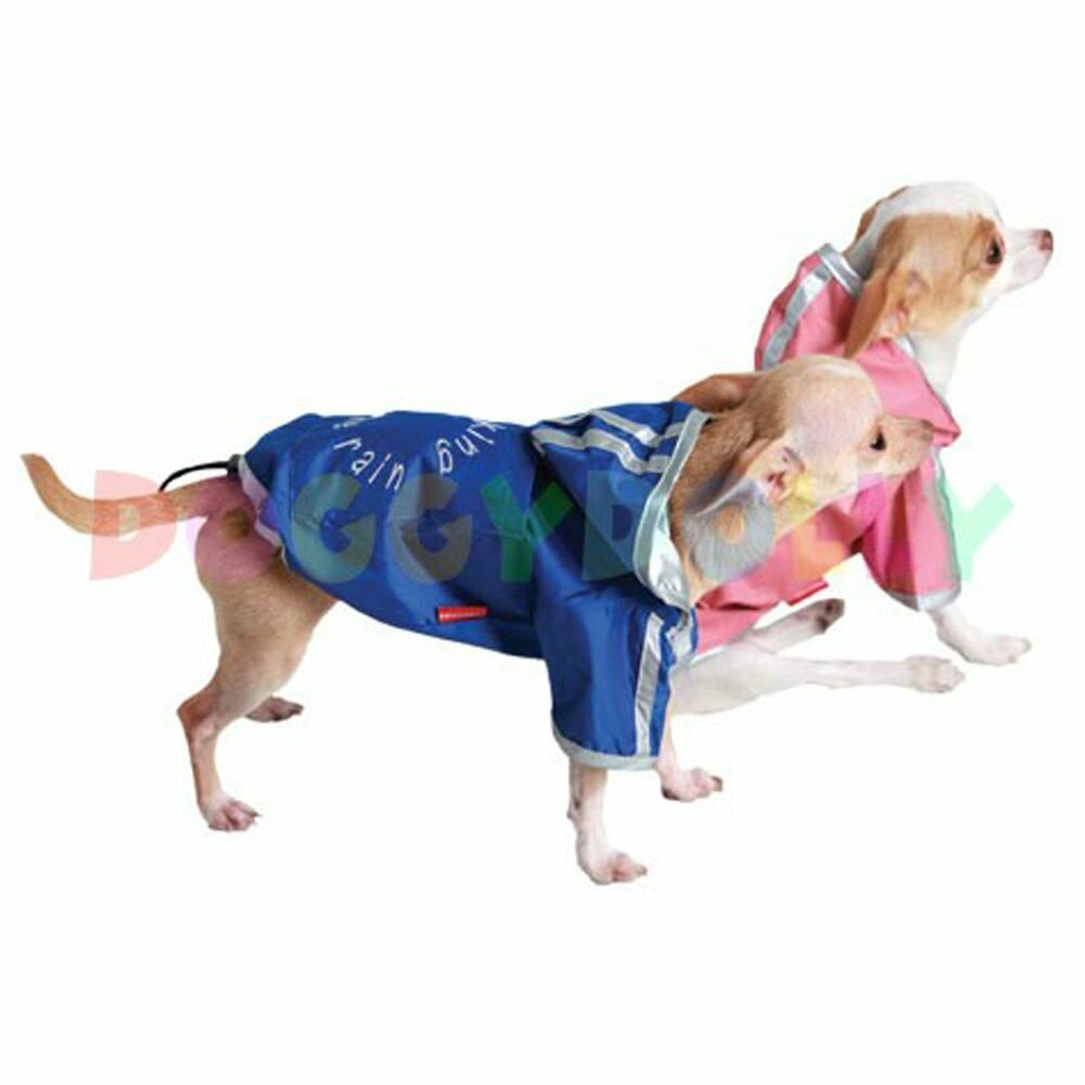Pink raincoat for small dogs
