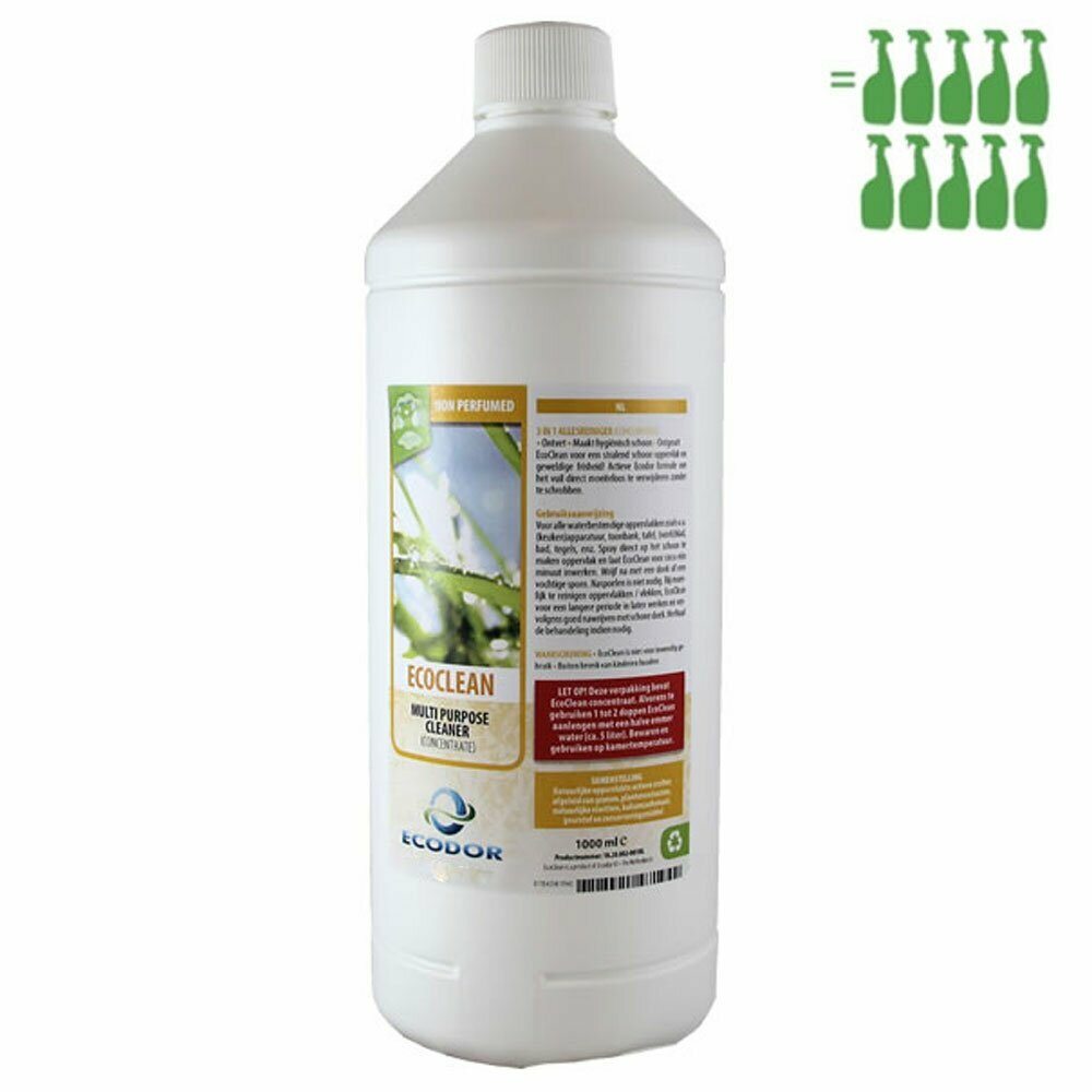 Ecodor EcoClean concentrate 1 to 5 - 1 litre