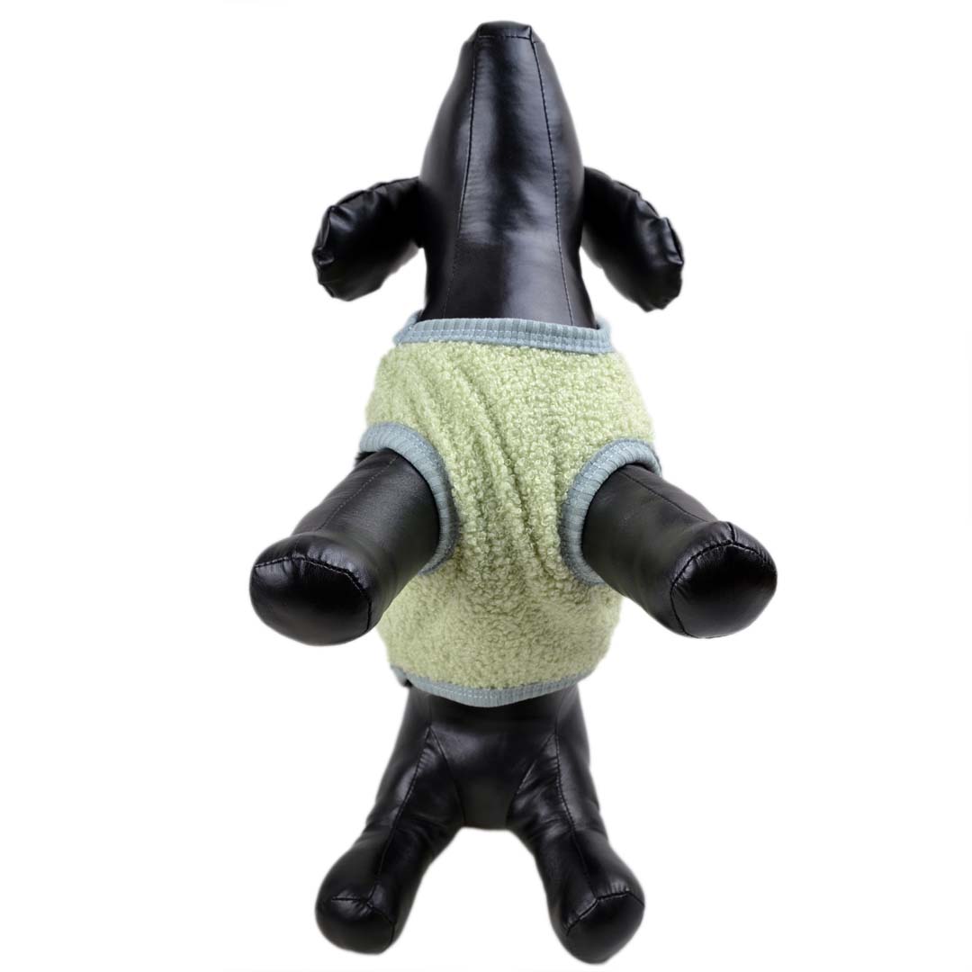warm dog jumper - green dog pullover