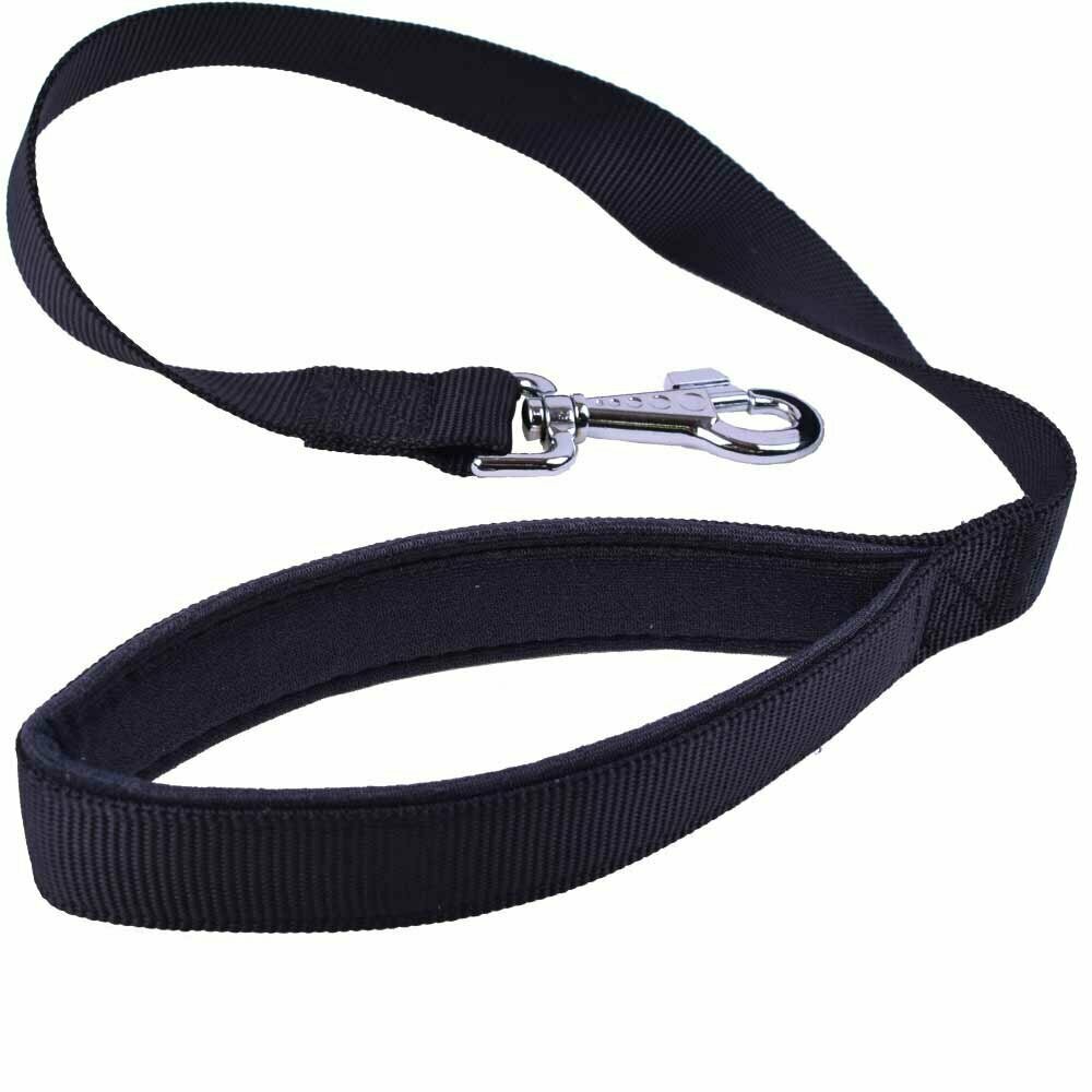 Black dog leash for small dogs and large dogs
