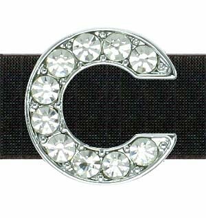 C rhinestone letter with 14 mm