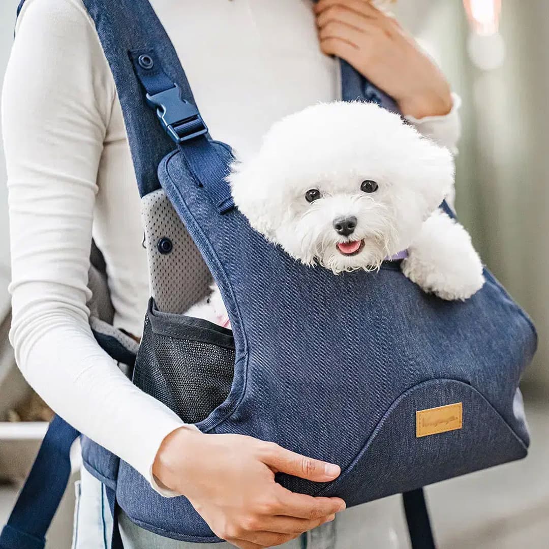 Dog carriers with safety net for puppies