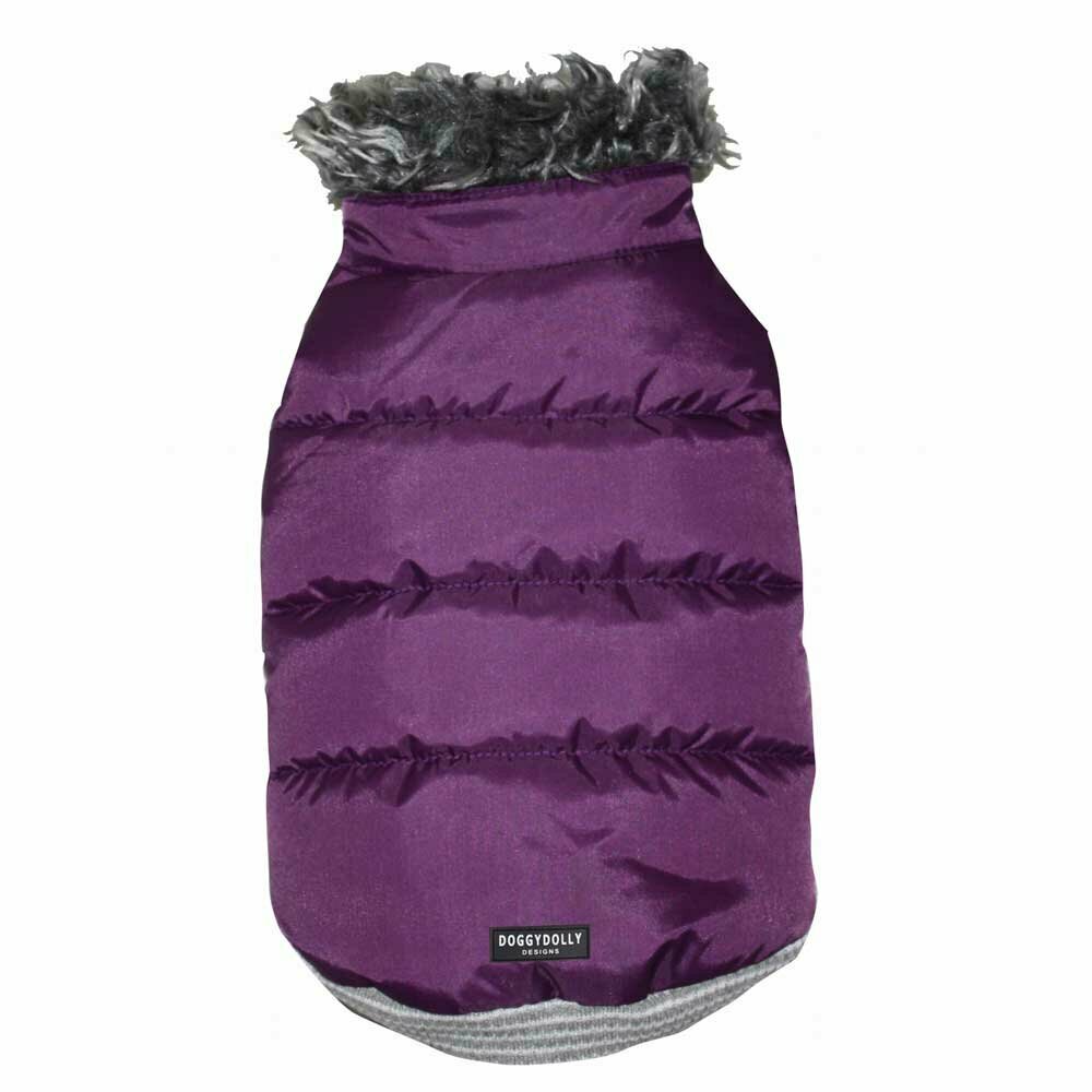 warm dog coat for large dogs from DoggyDolly Purple