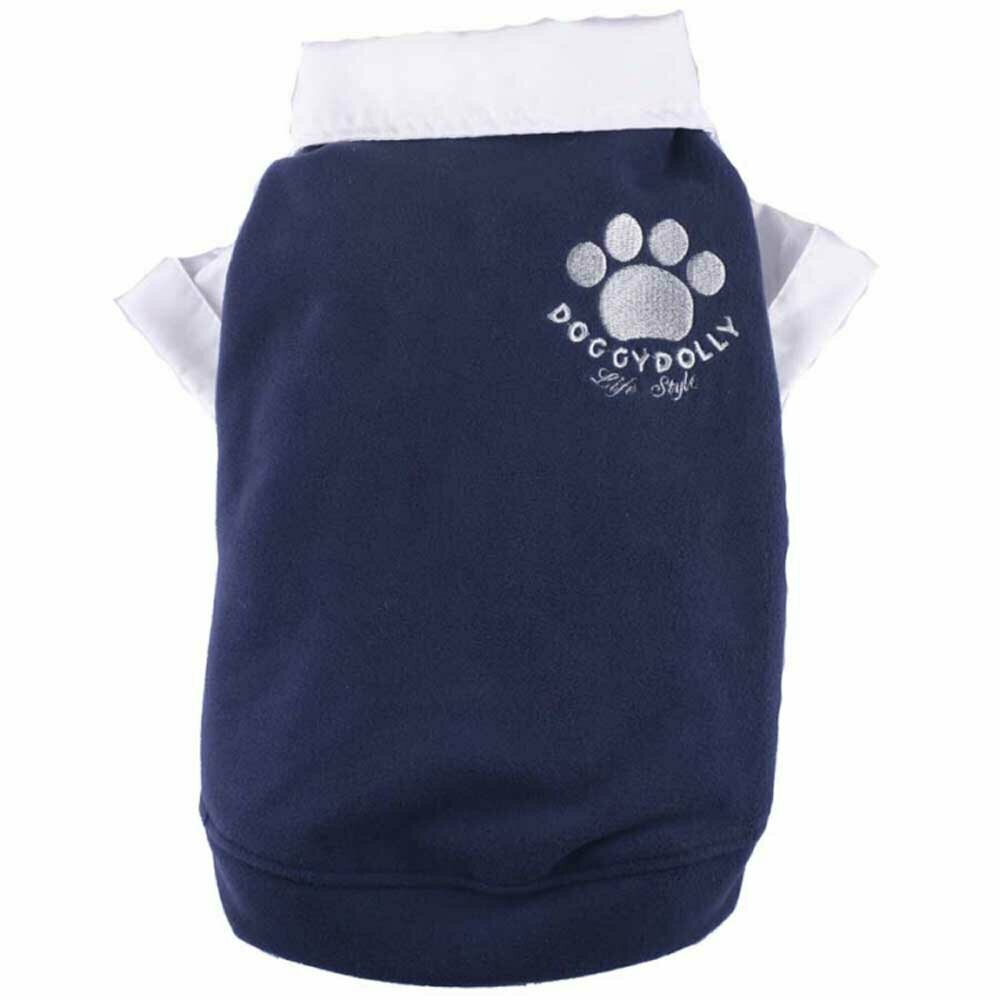 blue sweater for dog large dogs - blue fleece dog pullover