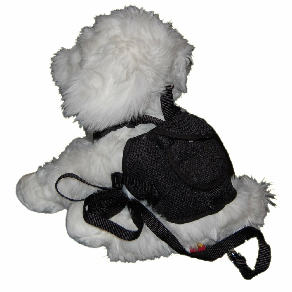 Backpack for Dogs - dog harness black in size S of GogiPet®