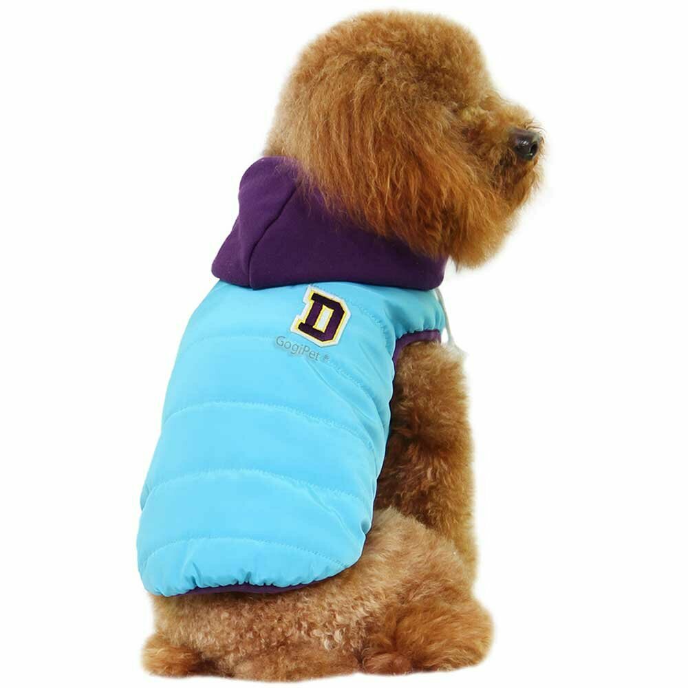 Warmer Dog parka for the winter blue dog coat of GogiPet ®