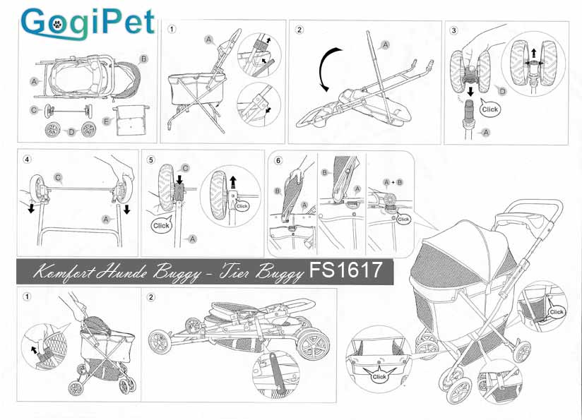 Comfort dog stroller assembly instructions