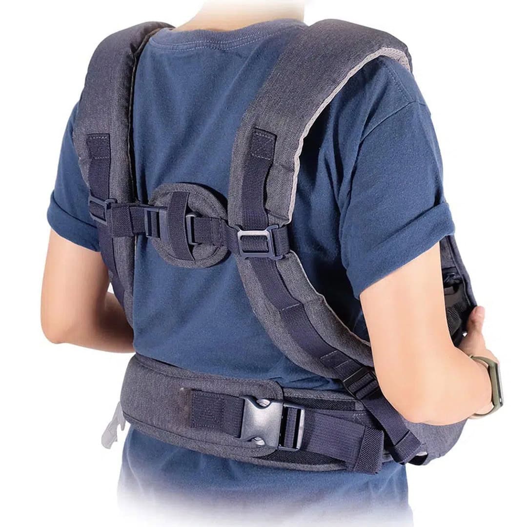 Comfortable carrier for dogs with water-repellent denim fabric