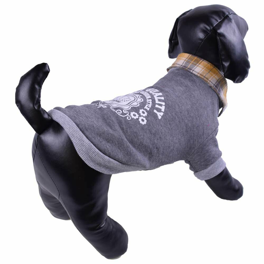 Warm sweater for dogs gray