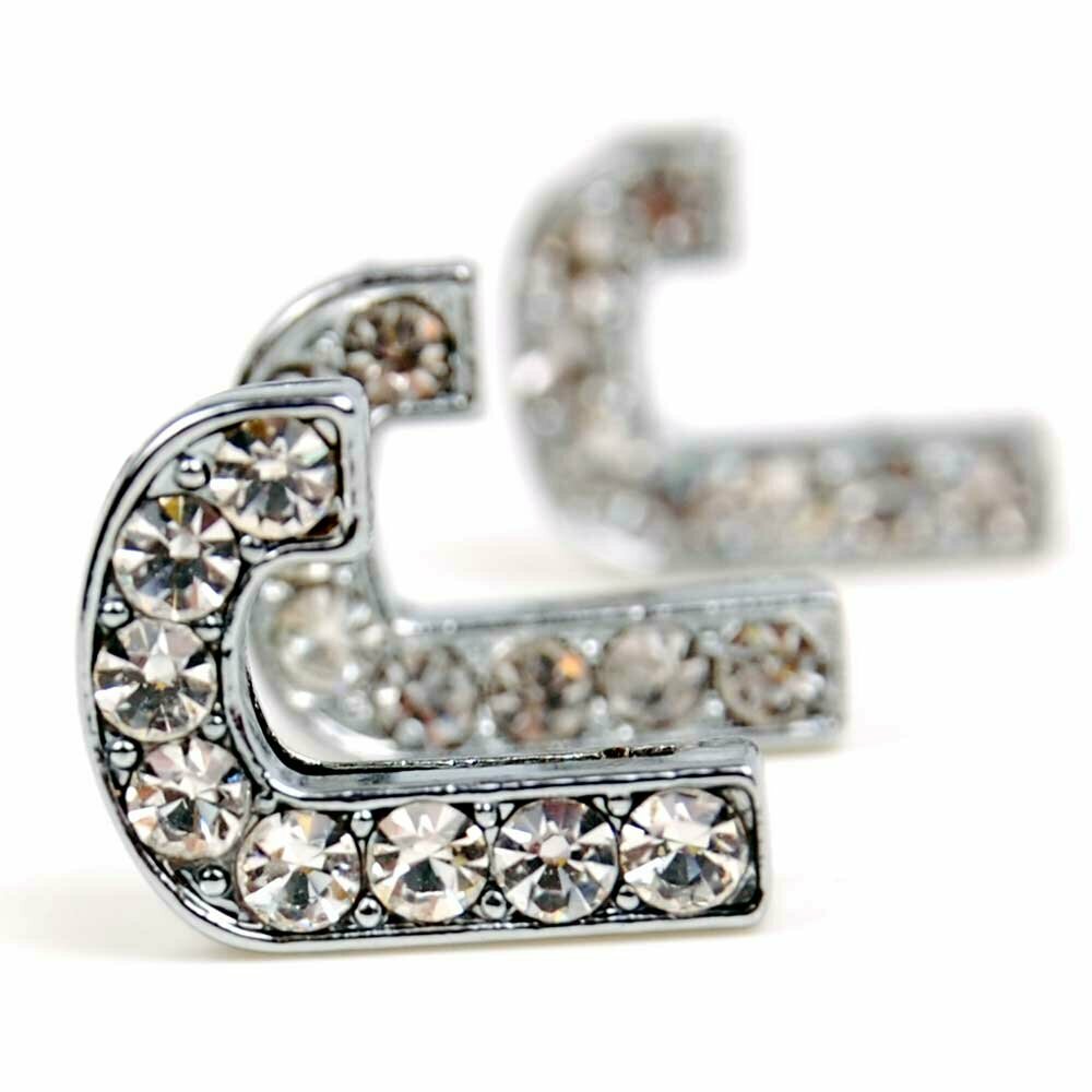 J rhinestone letter with 14 mm