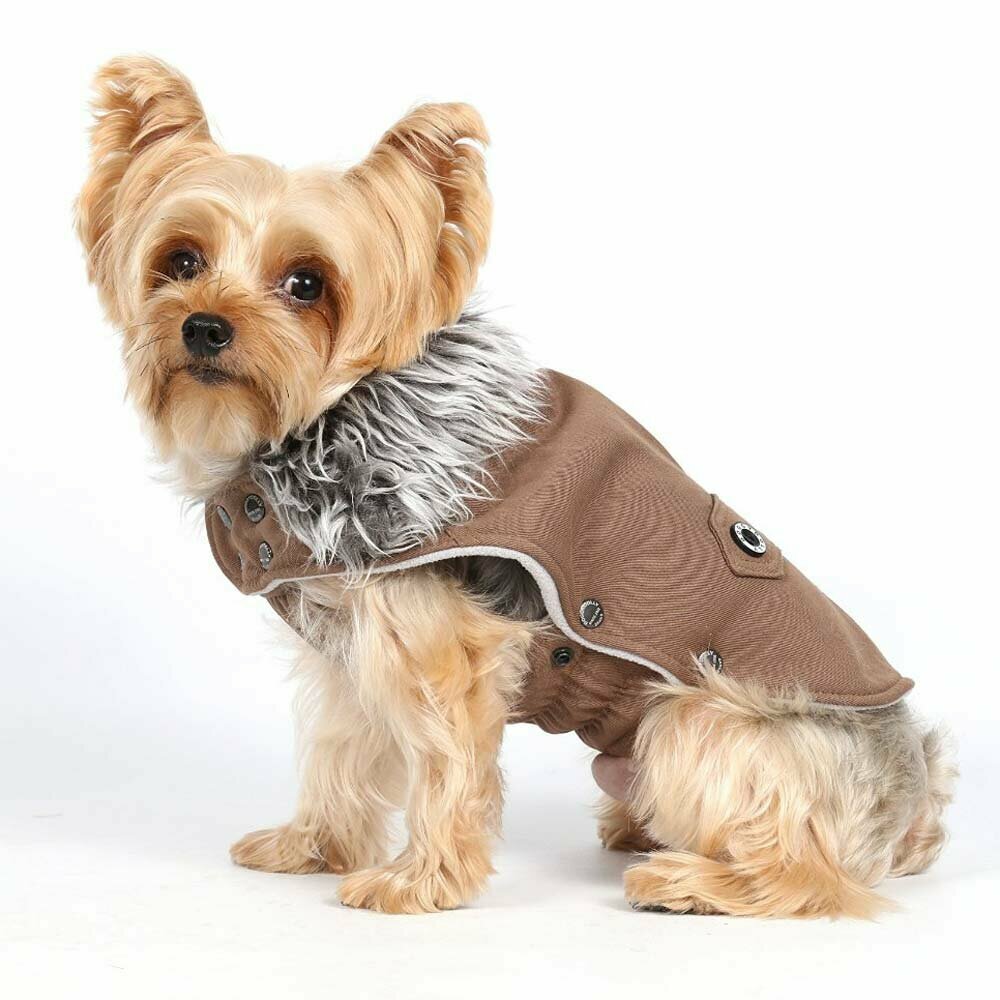 Sleeveless warm dog coat for winter