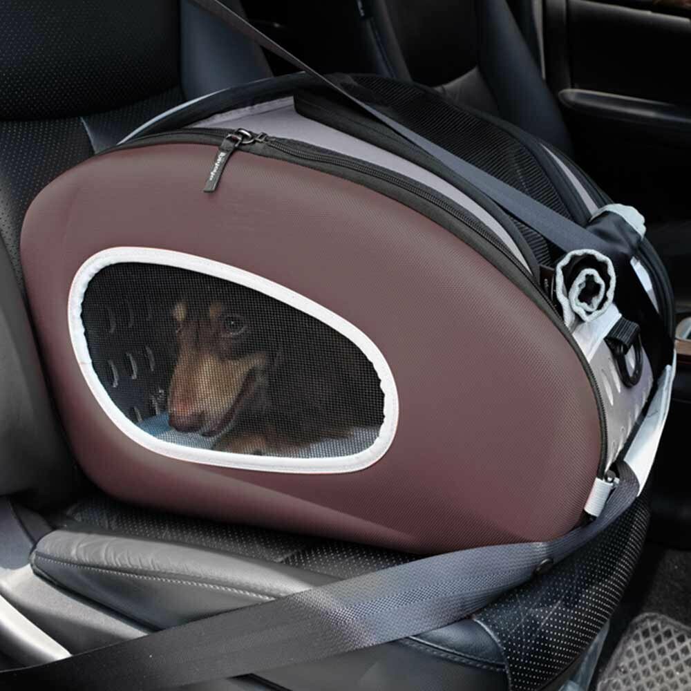 Brown Car Transportcase for dogs