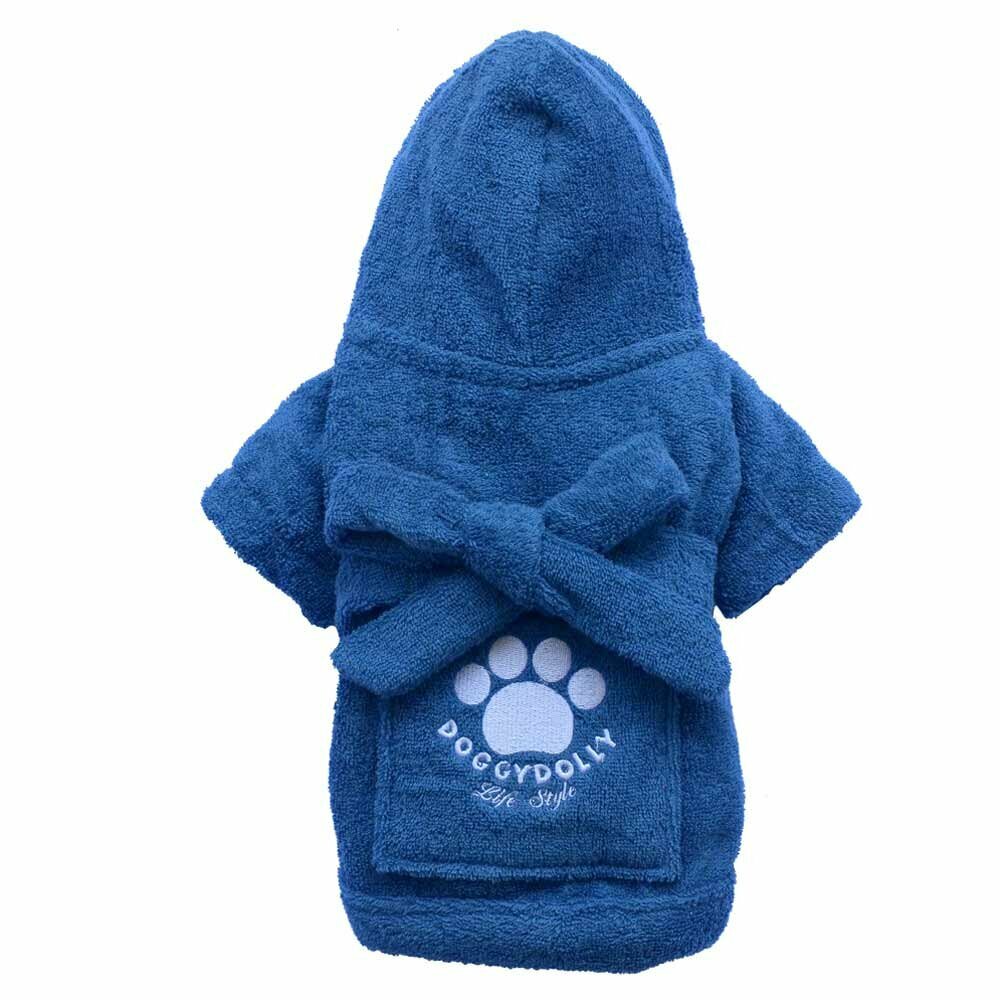 DoggyDolly BD050 - blue bathrobe for big dogs