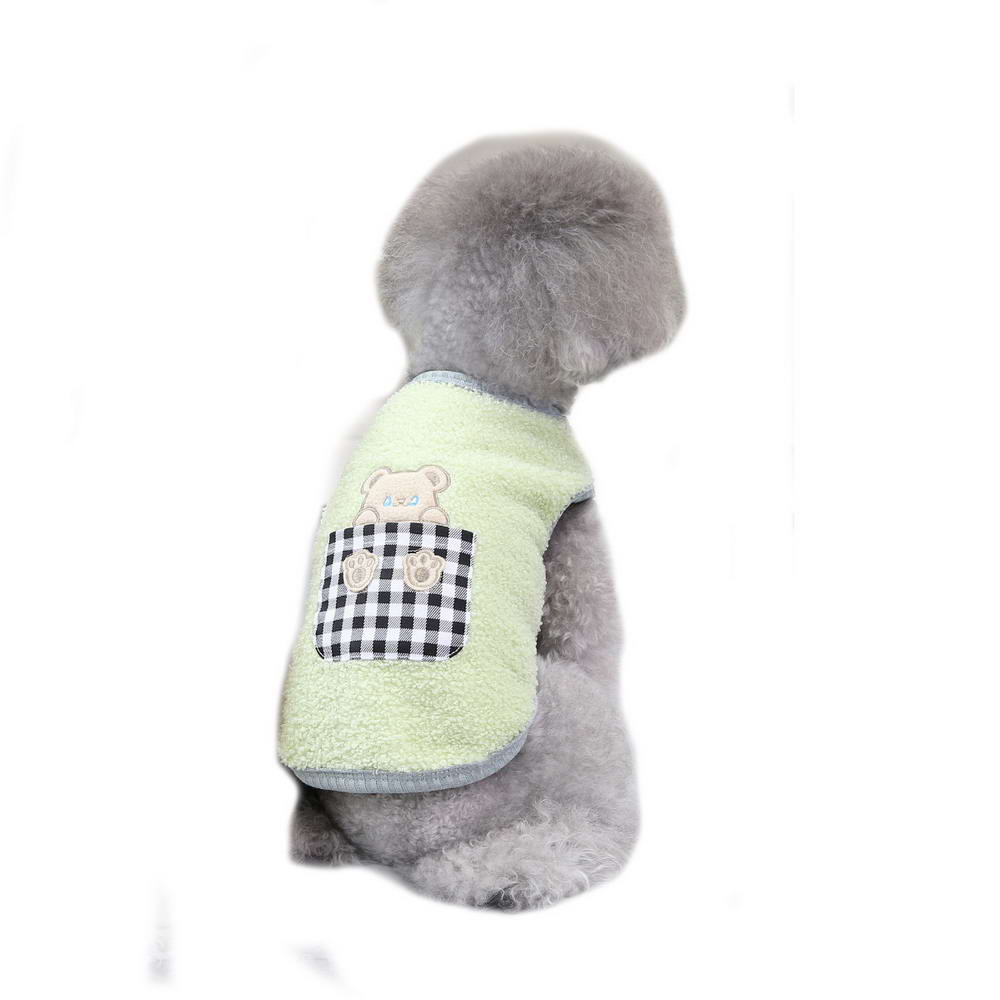 Mint green Teddy dog jumper in fluffy, cuddly fleece