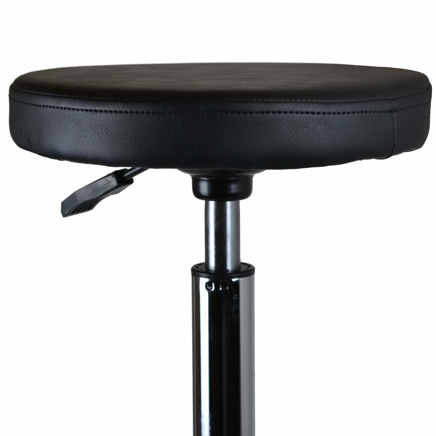 Groomer stool with upholstered seat