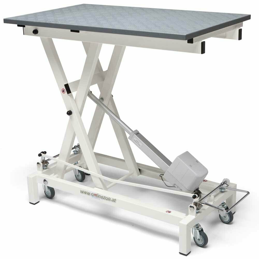 Onlinezoo Stabilo grooming table 100 x 60 cm absolutely without wobbling with wheels