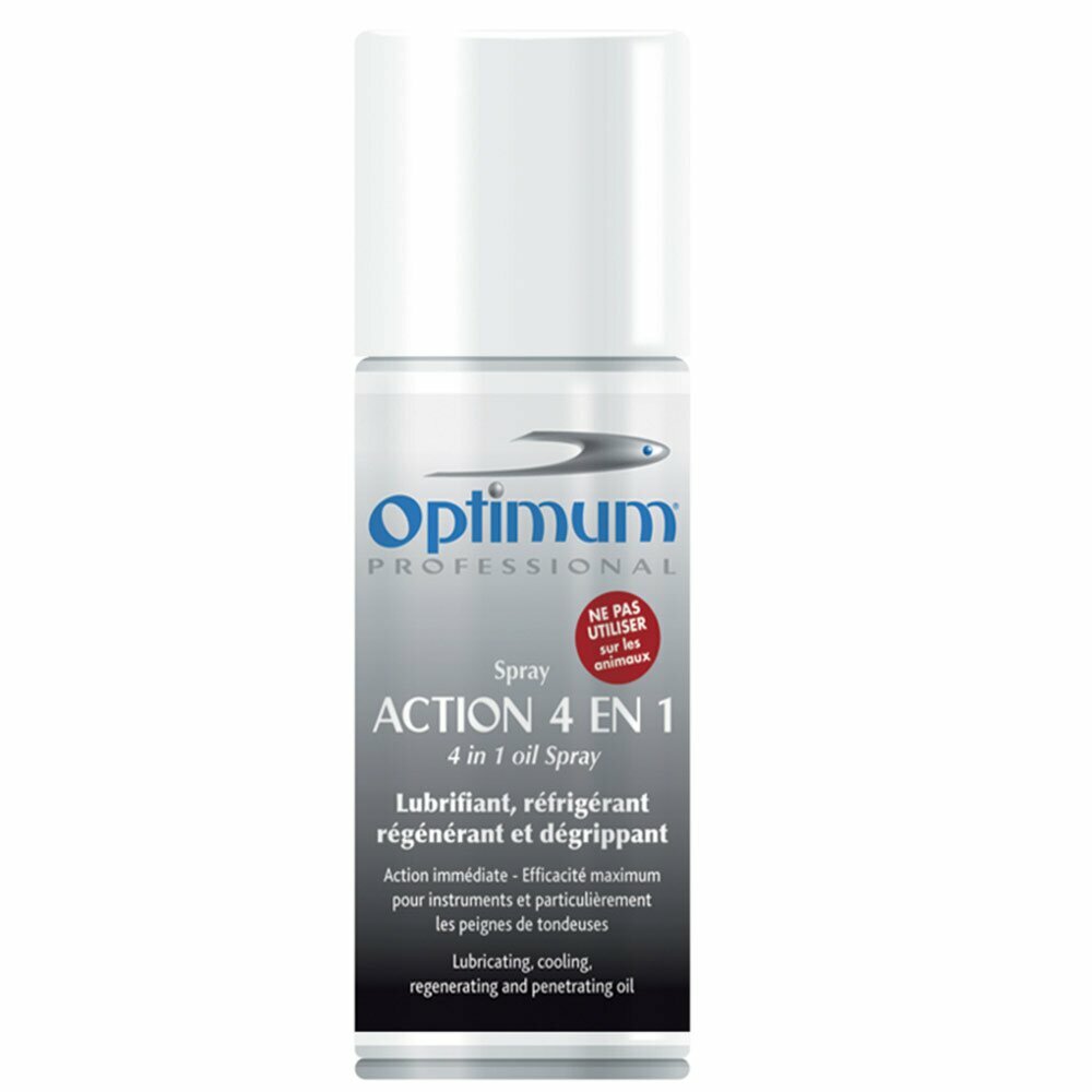 Optimum 4 in 1 spray cools, lubricates, cleans and disinfects  