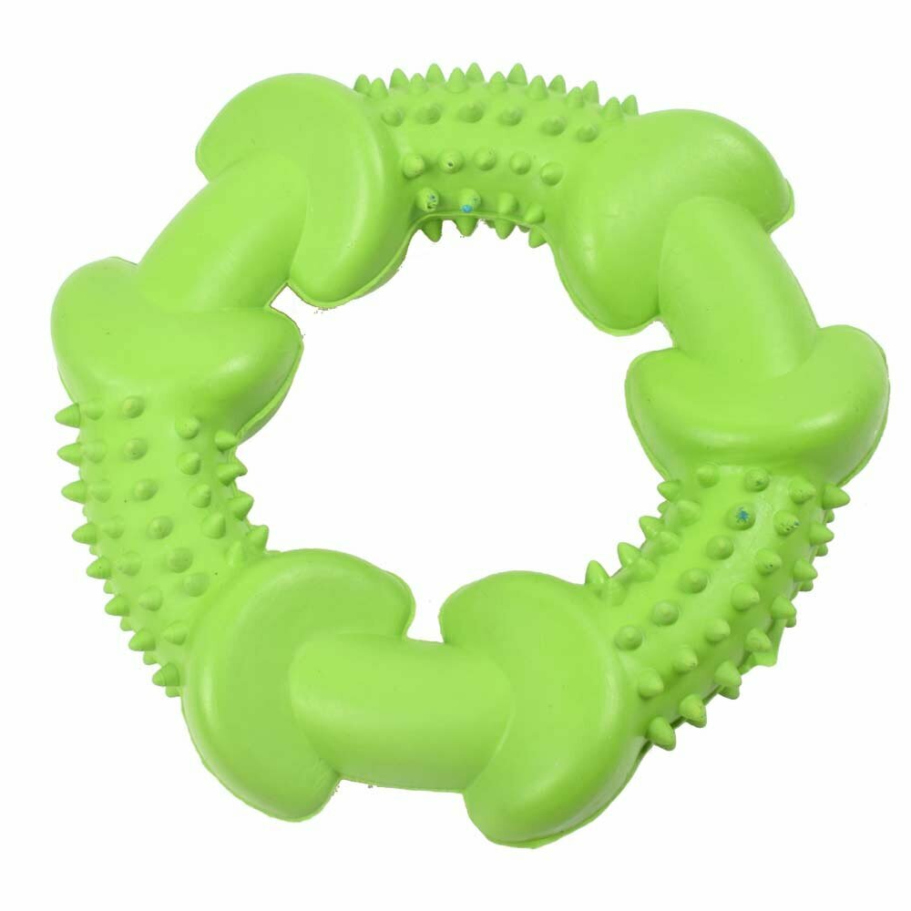 Bite dog for dogs green 11,5 cm Ø - 10 years Onlinezoo dog toy special