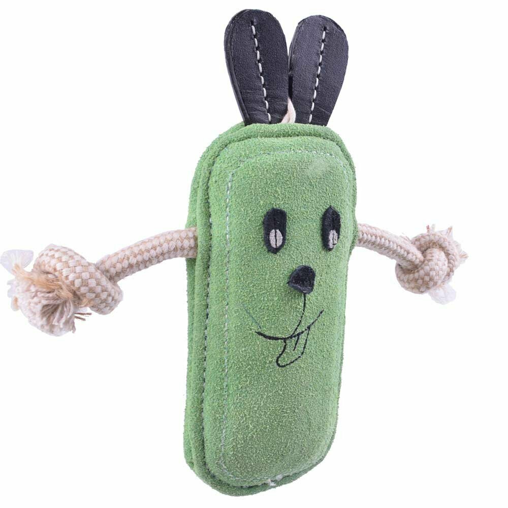 Rabbit dog toy - GogiPet dog toy of split leather