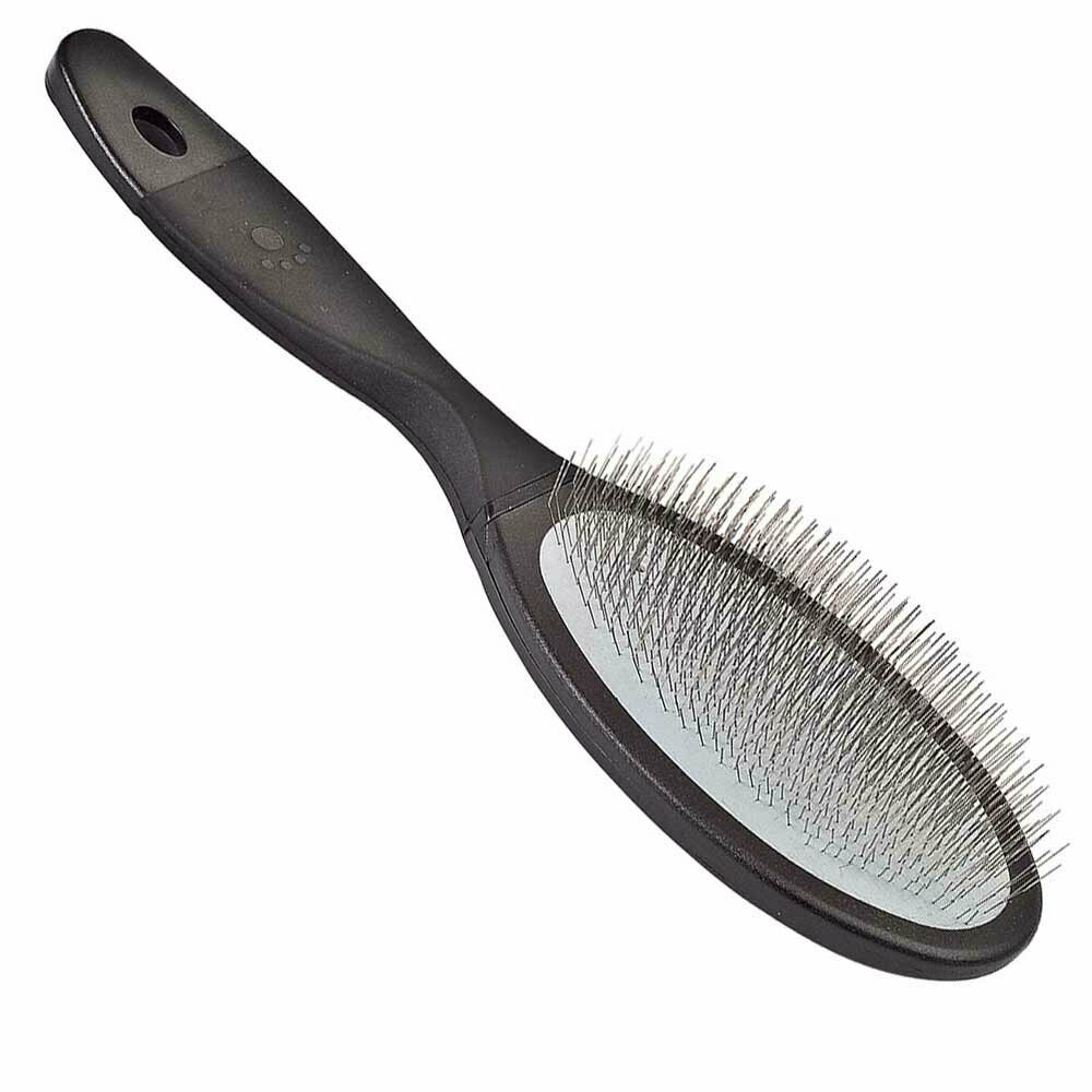 Left-handed luxurious slicker brush with pins 2.2 cm large