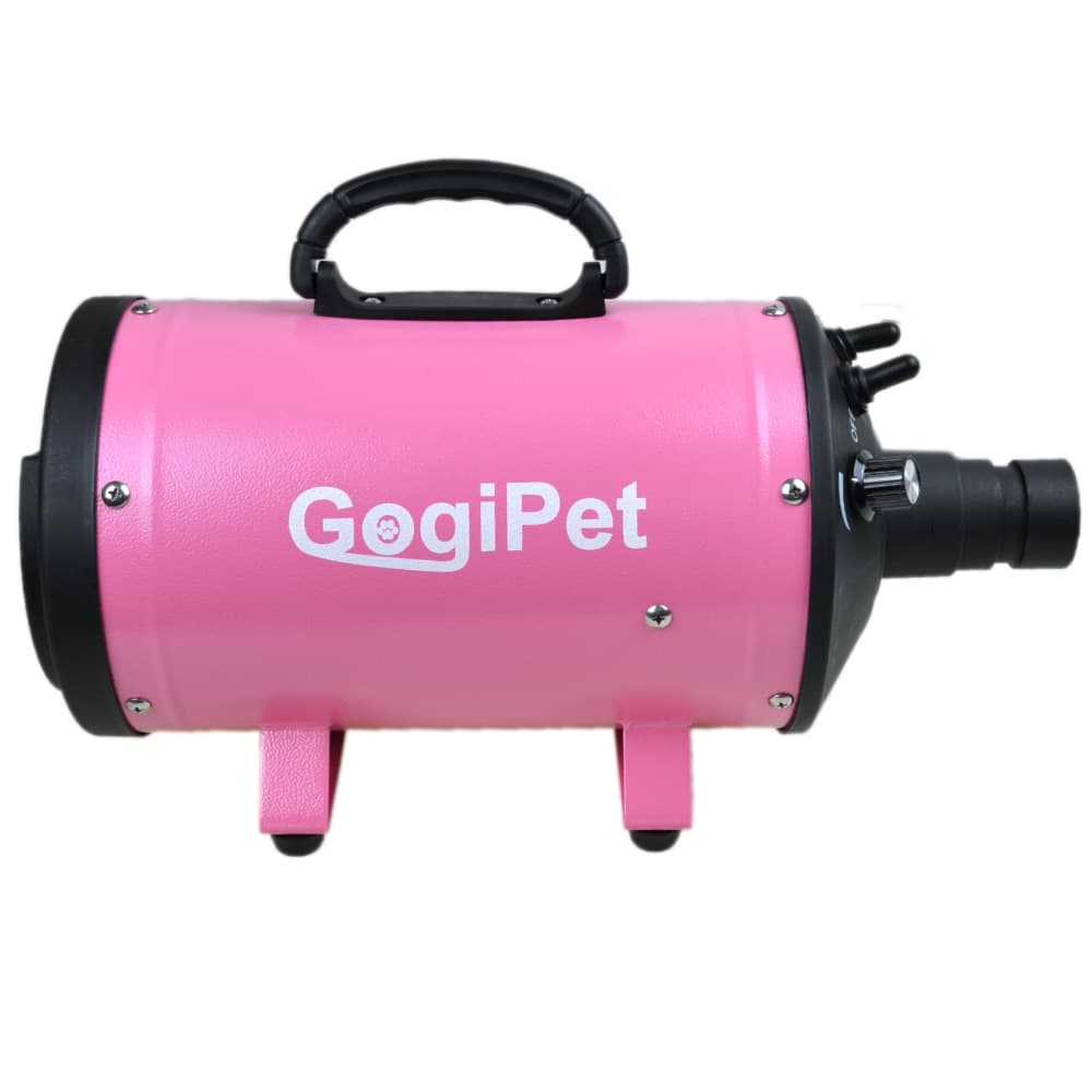 High quality dog dryer with metal housing painted pink