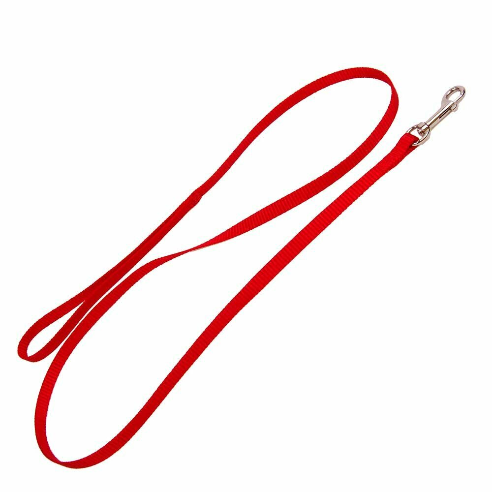 red dog leash 10mm x 120 cm nylon
