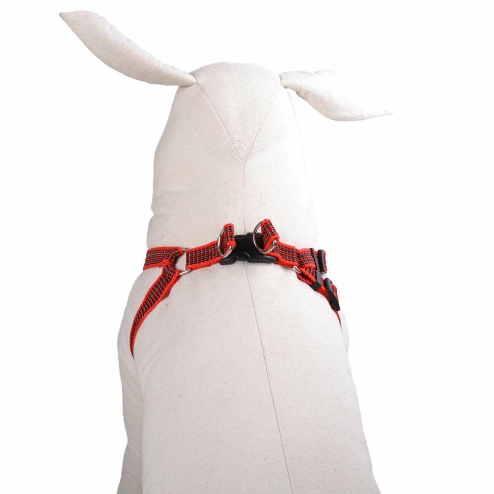 Nylon dog harness by GogiPet red