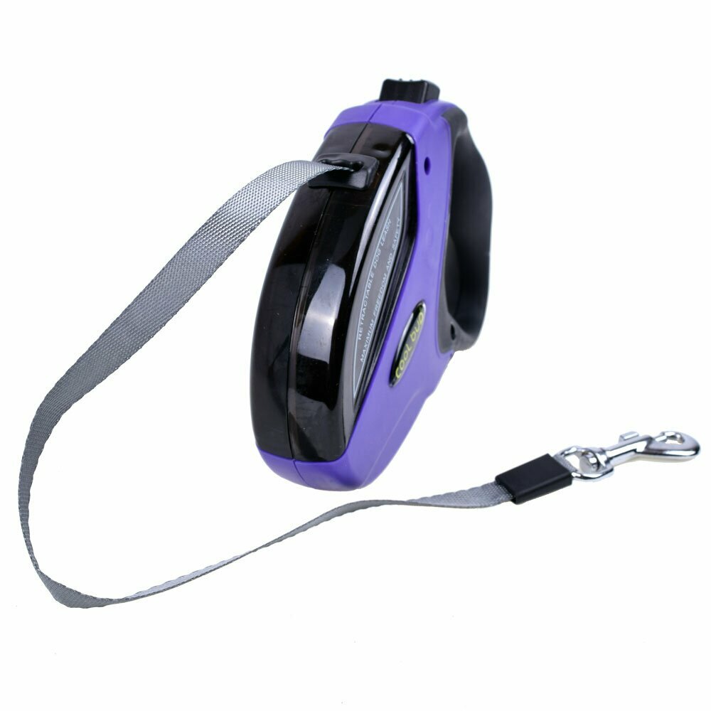 roll-up dog leash for dogs up to 20 kg - purple Flexi leash