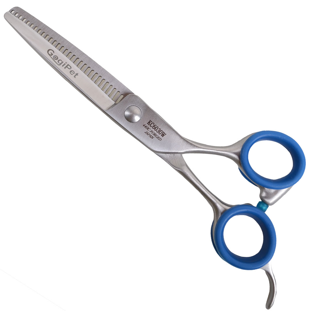 High-quality modelling scissors made of Japanese steel - Effiliation scissors with 15 cm for dog grooming