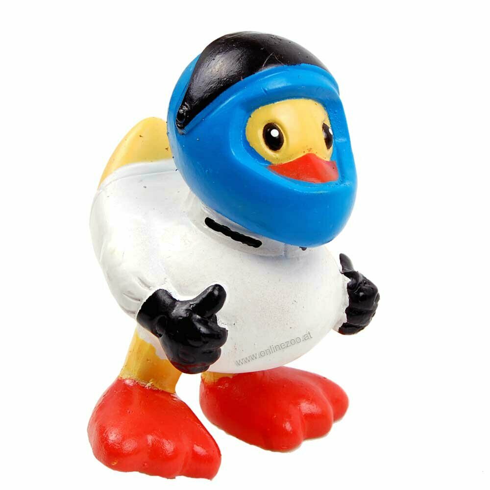 Biker Duck, duck with helmet - dog toy