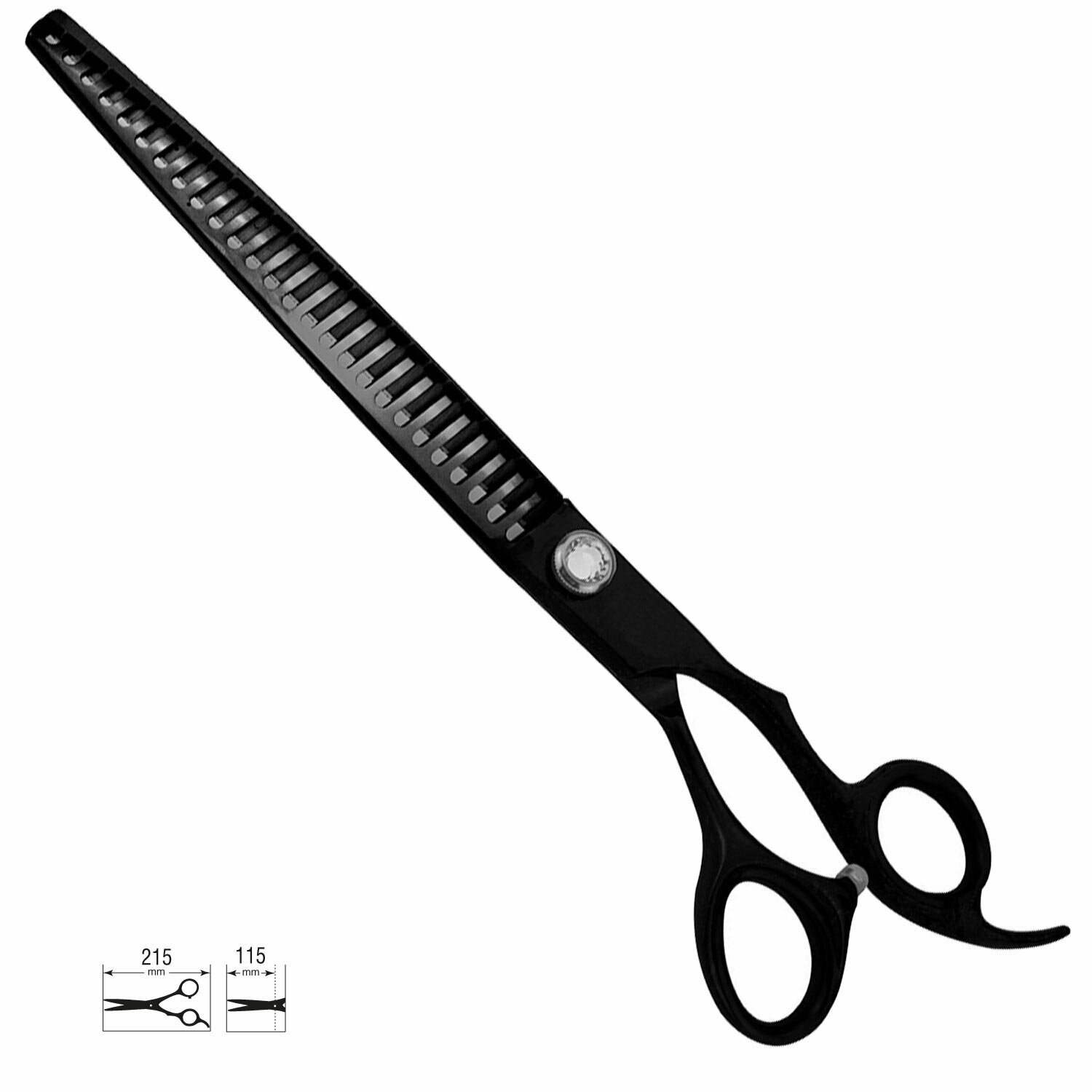 21,5 cm thinning scissors one-sided with 26 teeth